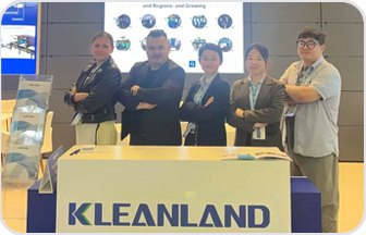 Kleanland branded exhibition stand