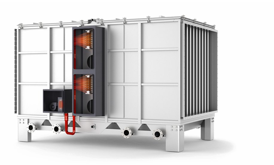 Kleanland ESP filter with the optional hot air heating unit fitted
